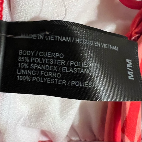 Hurley Floral Bikini Set Red/Orange Multi Size Medium - Picture 9 of 15